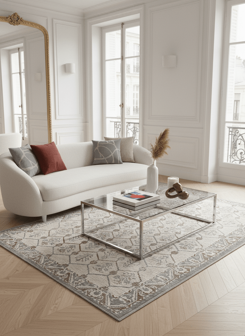 SULLY designer rug made from recycled fibres