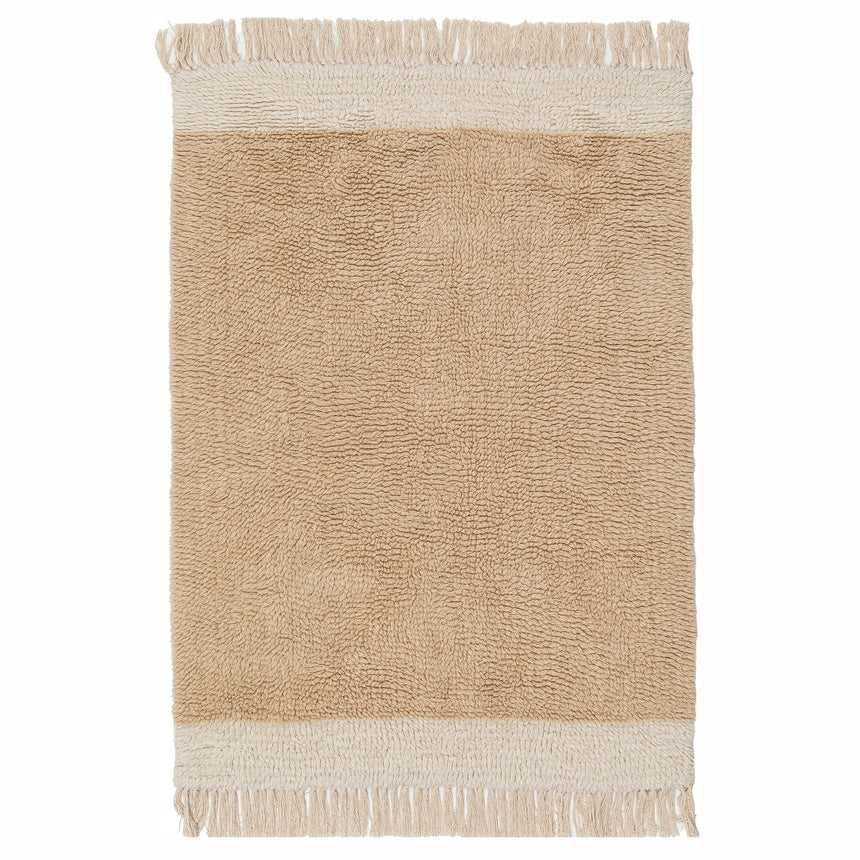 Tapis naturel en laine et coton SUZANNE