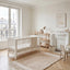 Tapis naturel en laine et coton SUZANNE