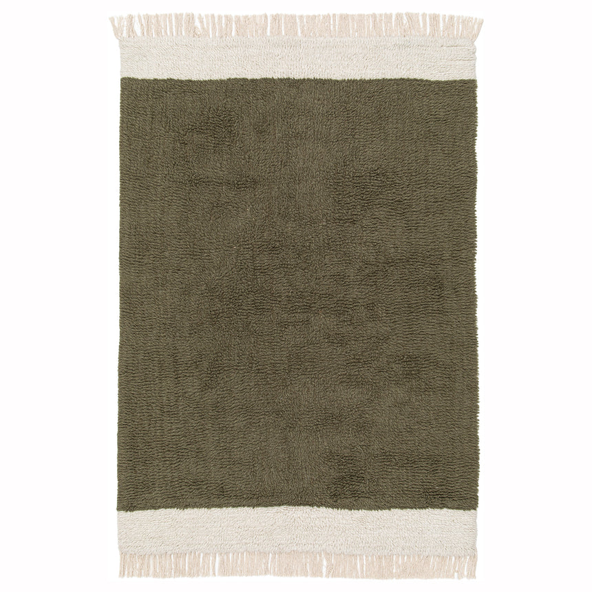 Tapis naturel en laine et coton SUZANNE