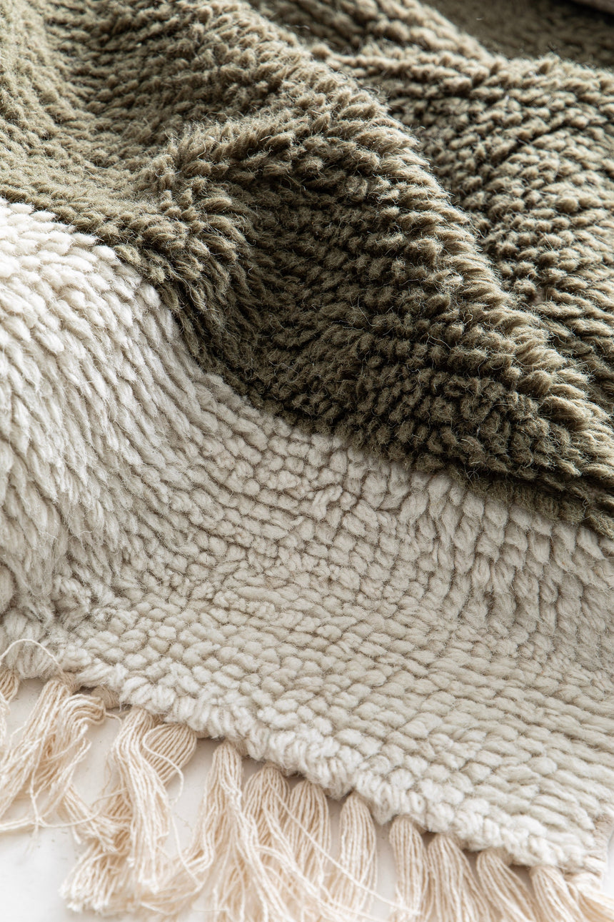 Tapis naturel en laine et coton SUZANNE