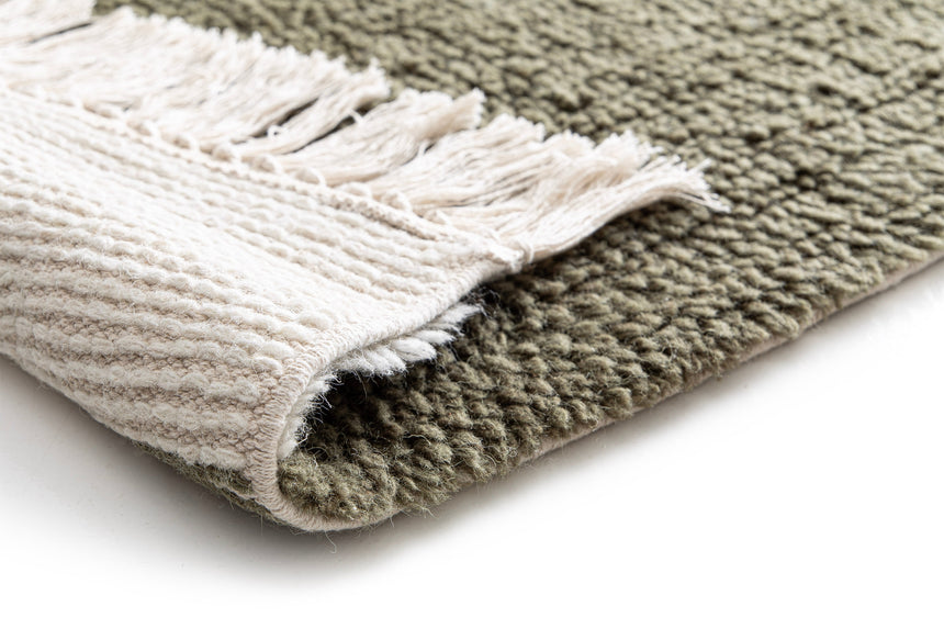 Tapis naturel en laine et coton SUZANNE
