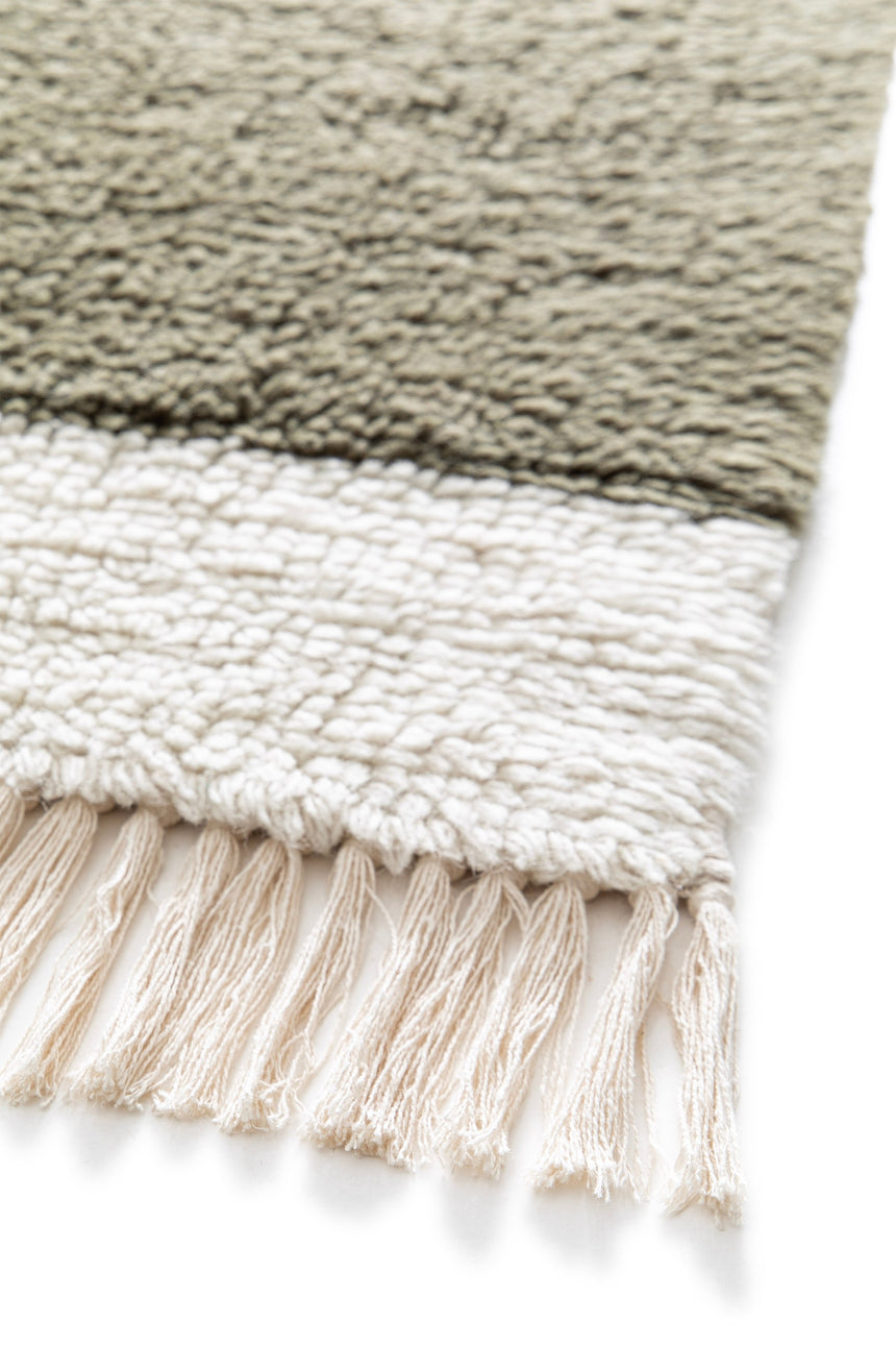 Tapis naturel en laine et coton SUZANNE