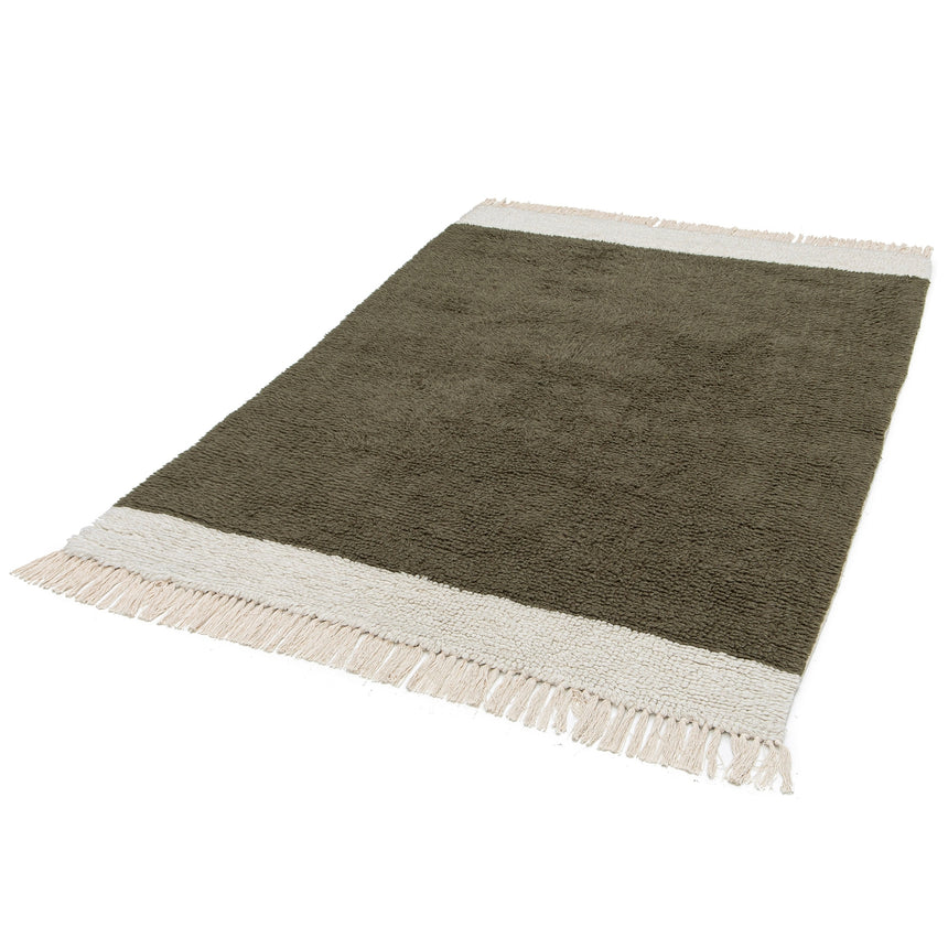 Tapis naturel en laine et coton SUZANNE