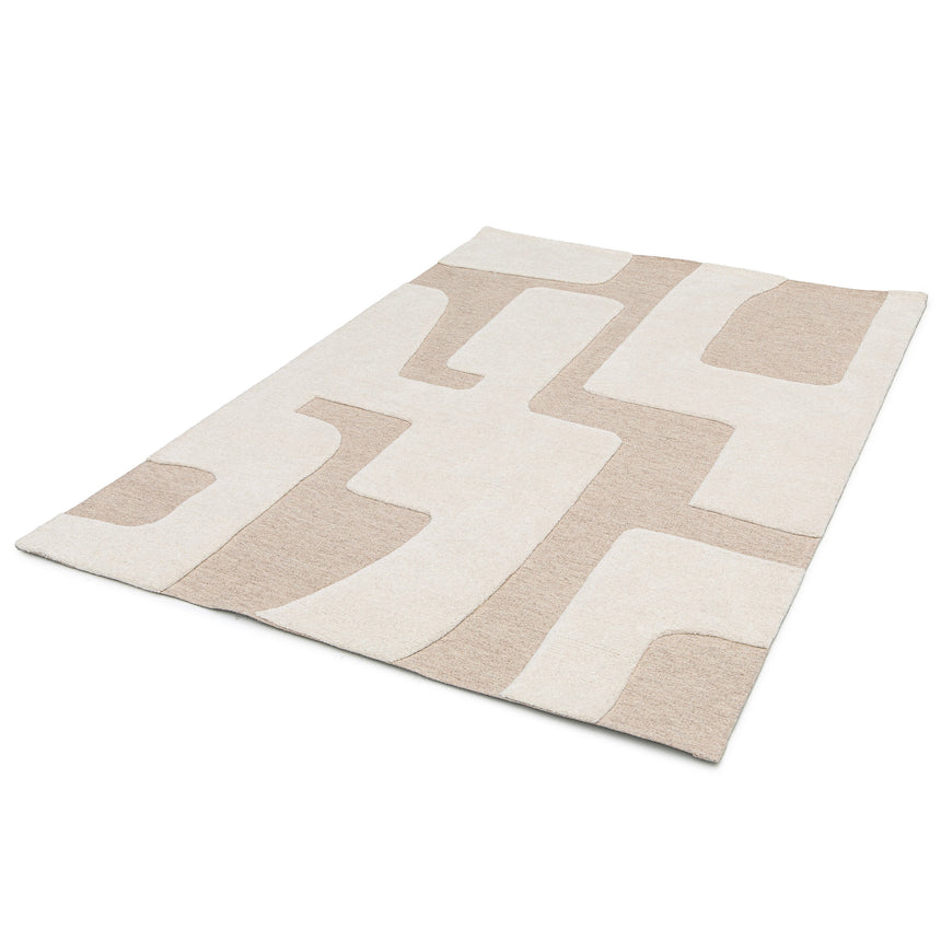 Tapis en laine à relief géométrique USONIA