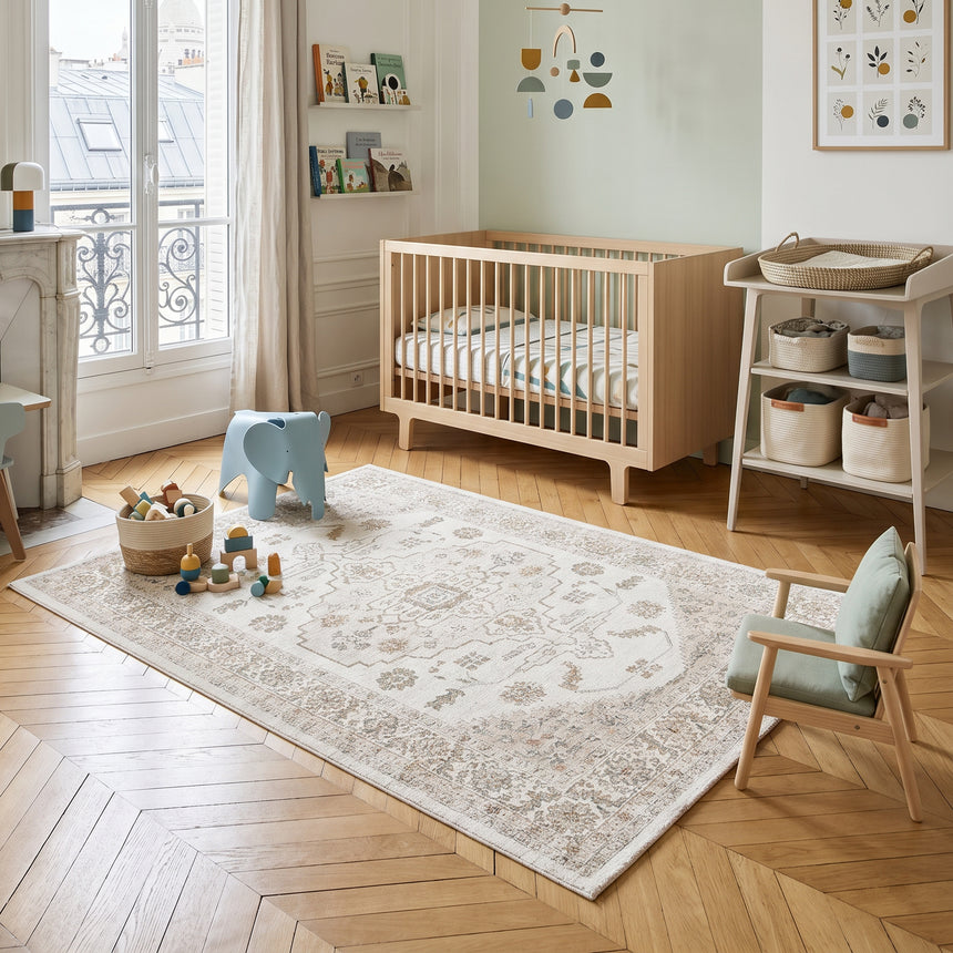 Tapis design en fibres recyclées VALOIS