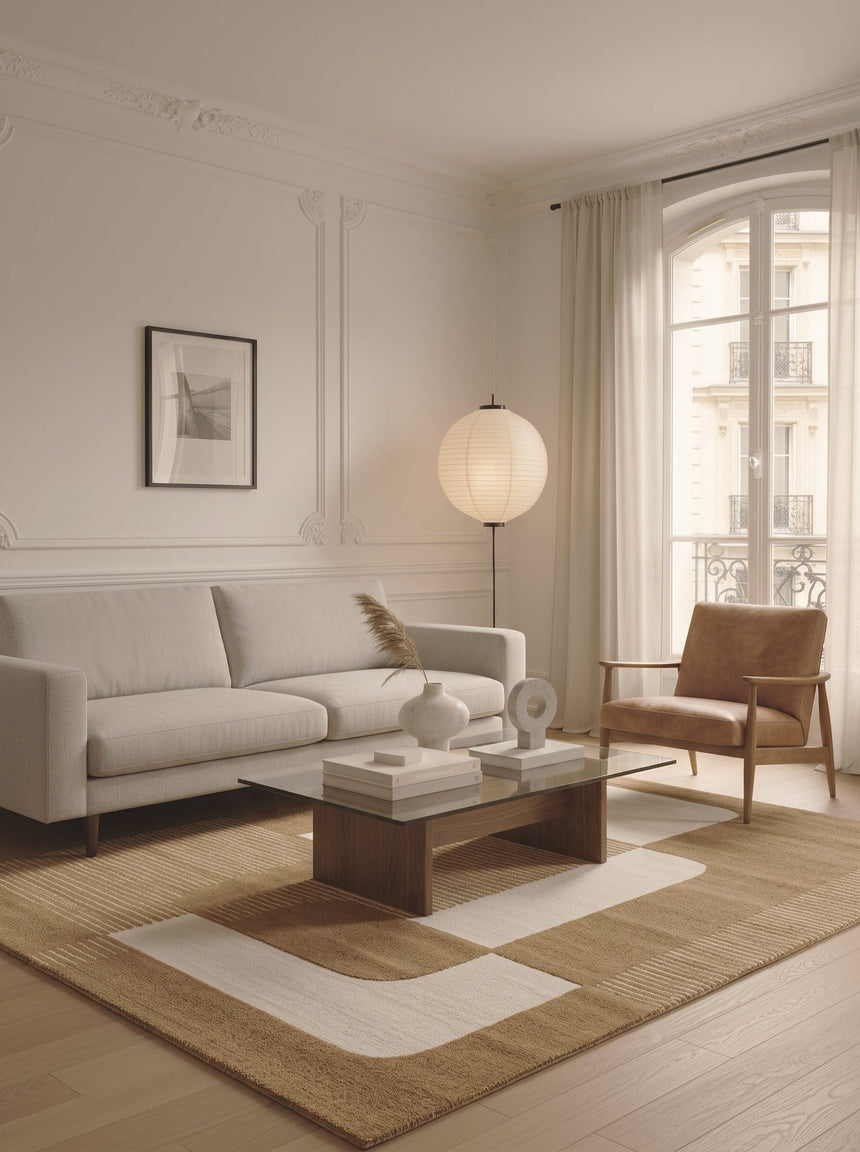 Soft and elegant relief rug VAUBAN