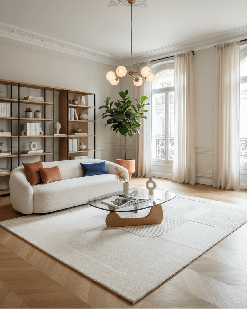 Soft and elegant textured rug VAUBAN