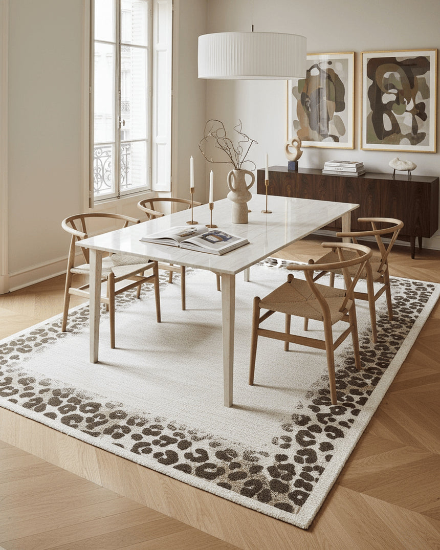 Tapis doux au design léopard WILD