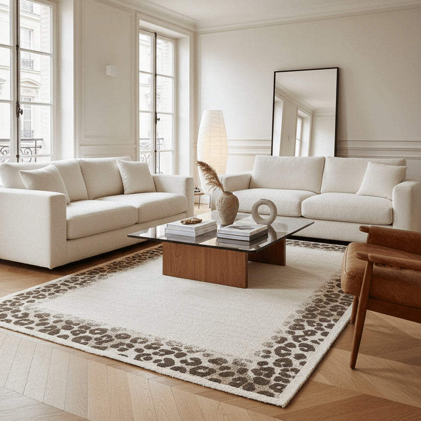 Soft Leopard Print Rug WILD