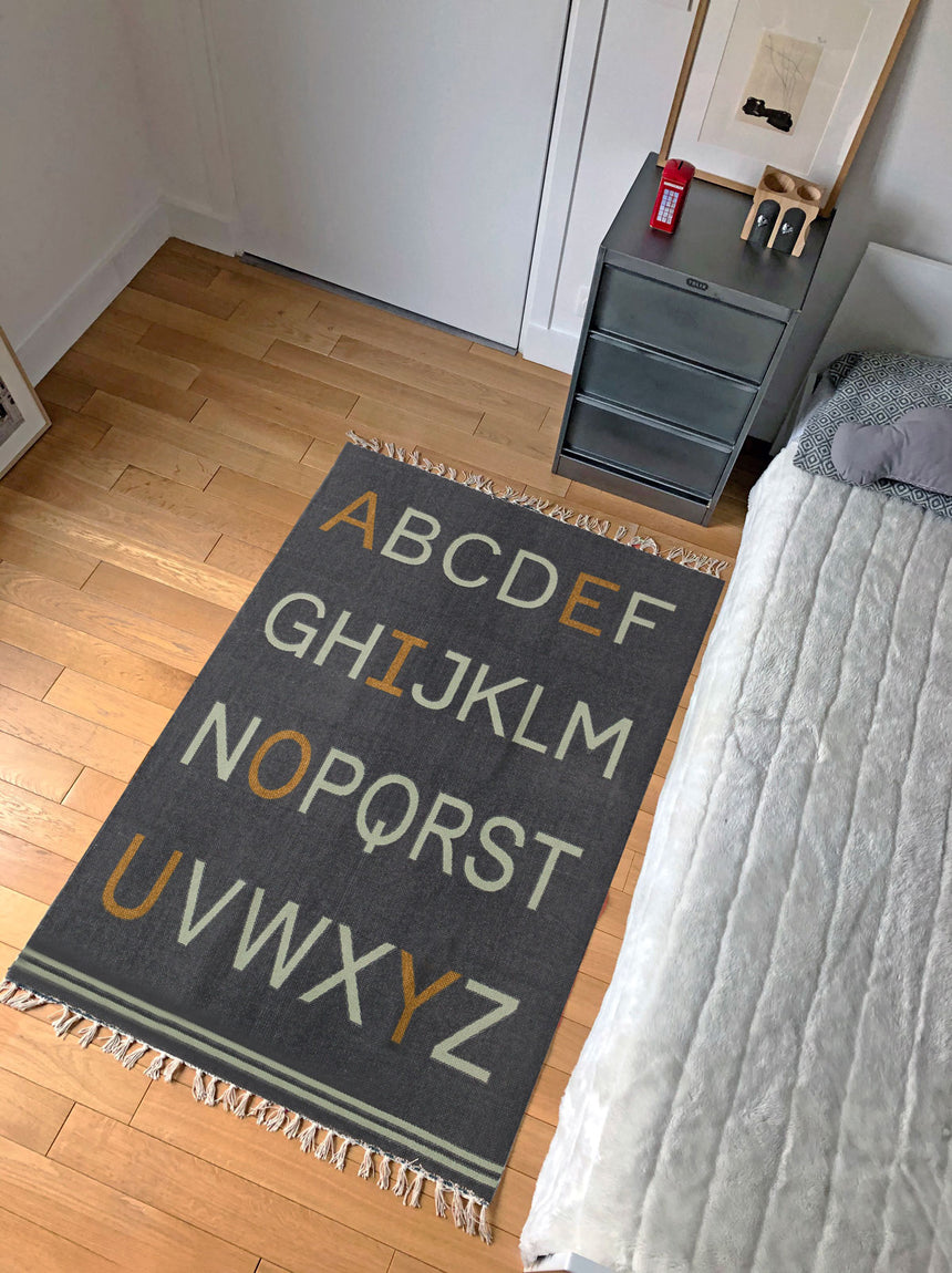 Tapis enfant en coton ALPHABET