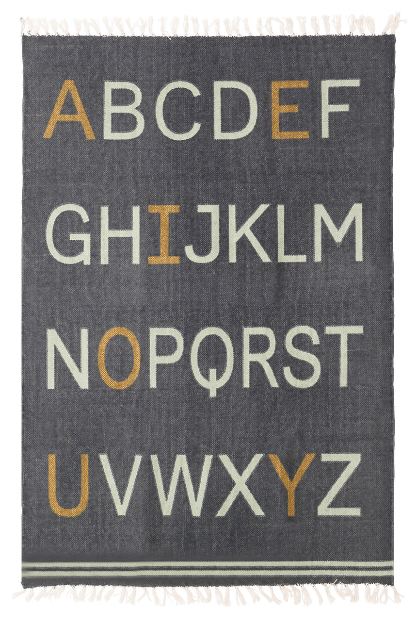 Tapis enfant en coton ALPHABET