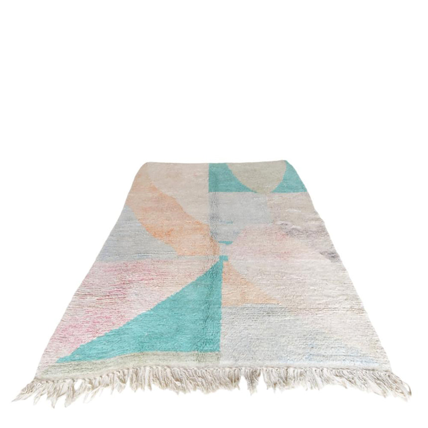 Berber rug in modern pastel wool 209 x 277 cm SOLD