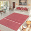 Tapis en fibres recyclées tissé à la main LEONOR