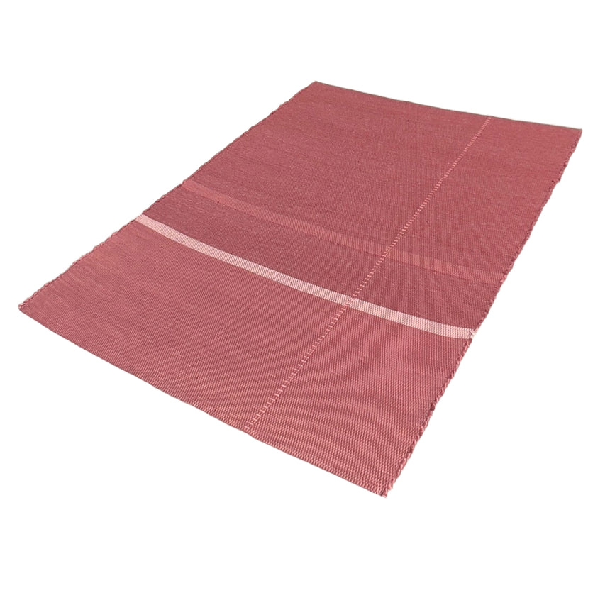 Tapis en fibres recyclées tissé à la main LEONOR