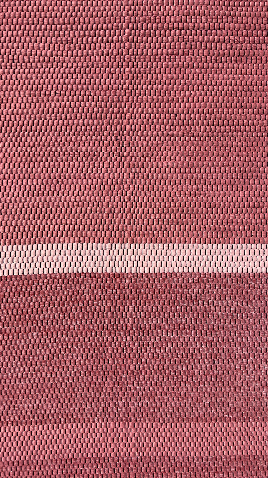 Tapis en fibres recyclées tissé à la main LEONOR