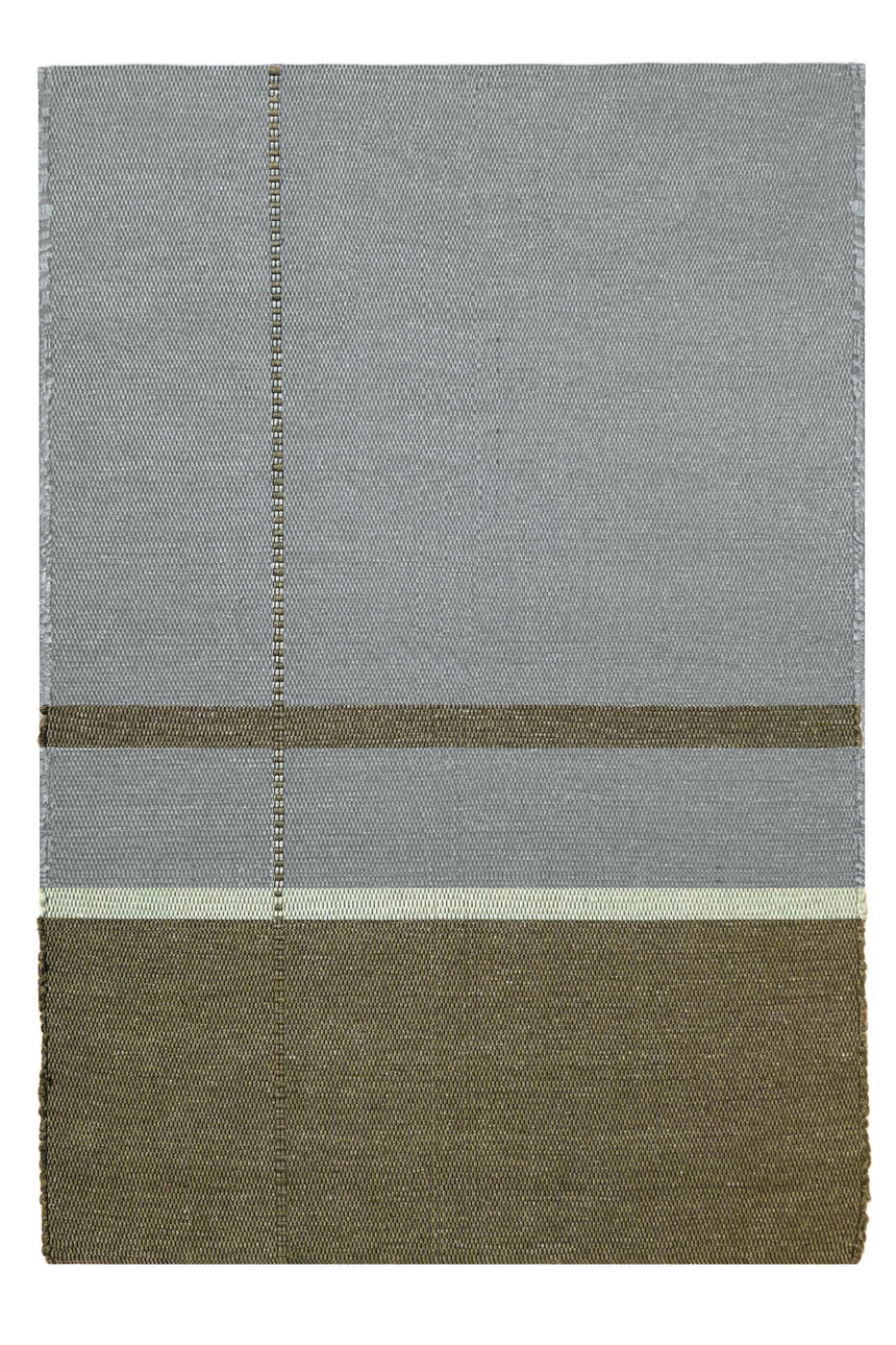 Tapis en fibres recyclées tissé à la main LEONOR