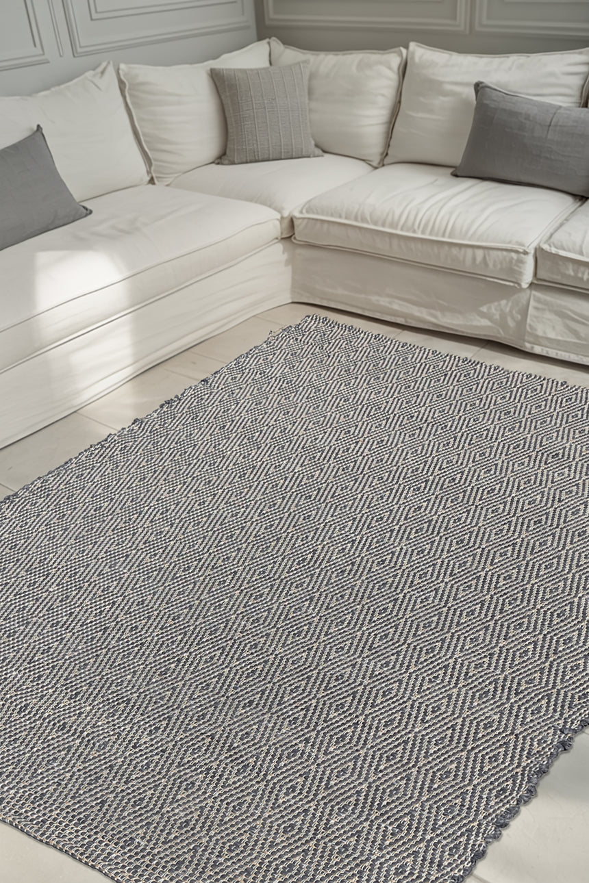Tapis en fibres recyclées tissé à la main PESSOA