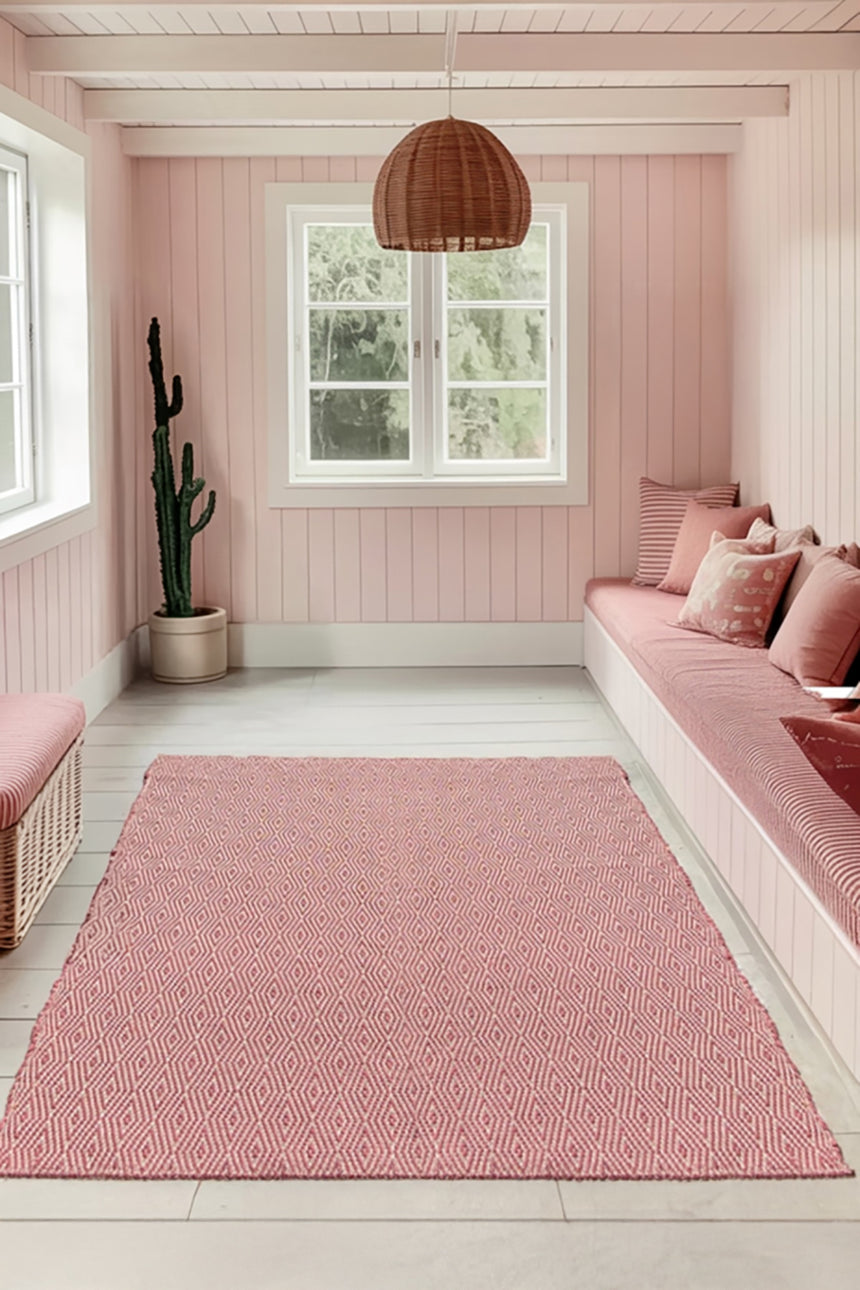 Tapis en fibres recyclées tissé à la main PESSOA