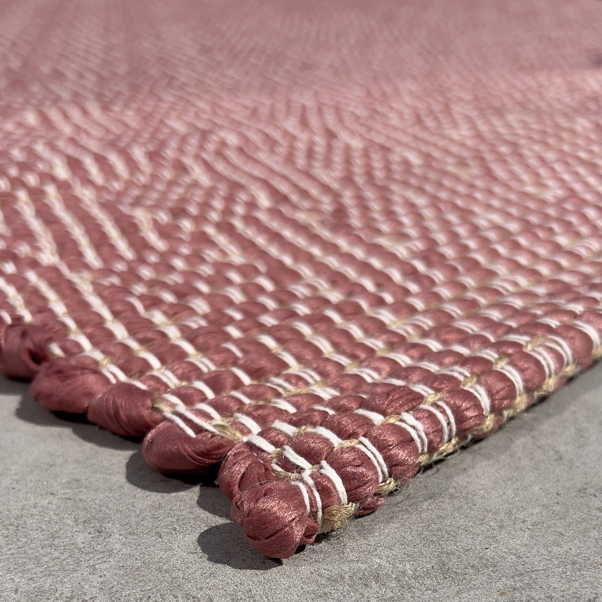 Tapis en fibres recyclées tissé à la main PESSOA