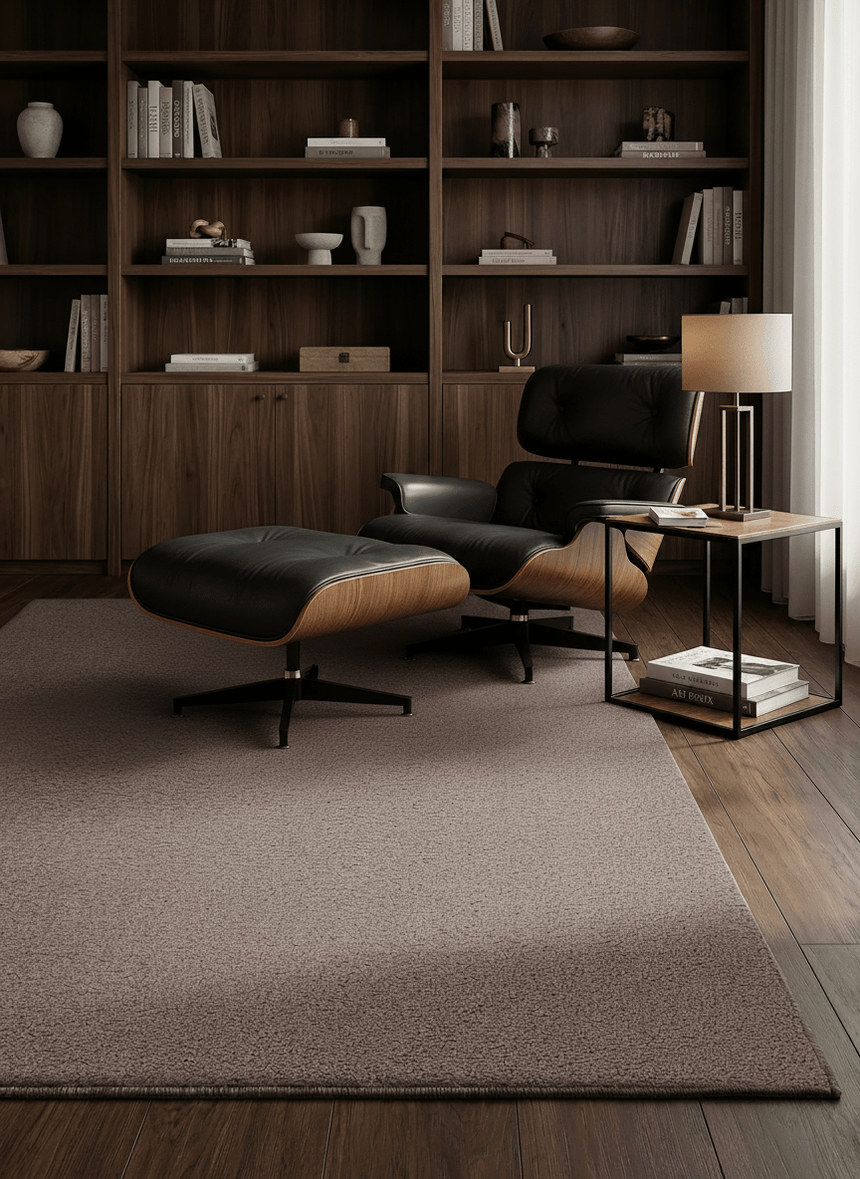 Contemporary Sheepskin-Effect Rug MONO