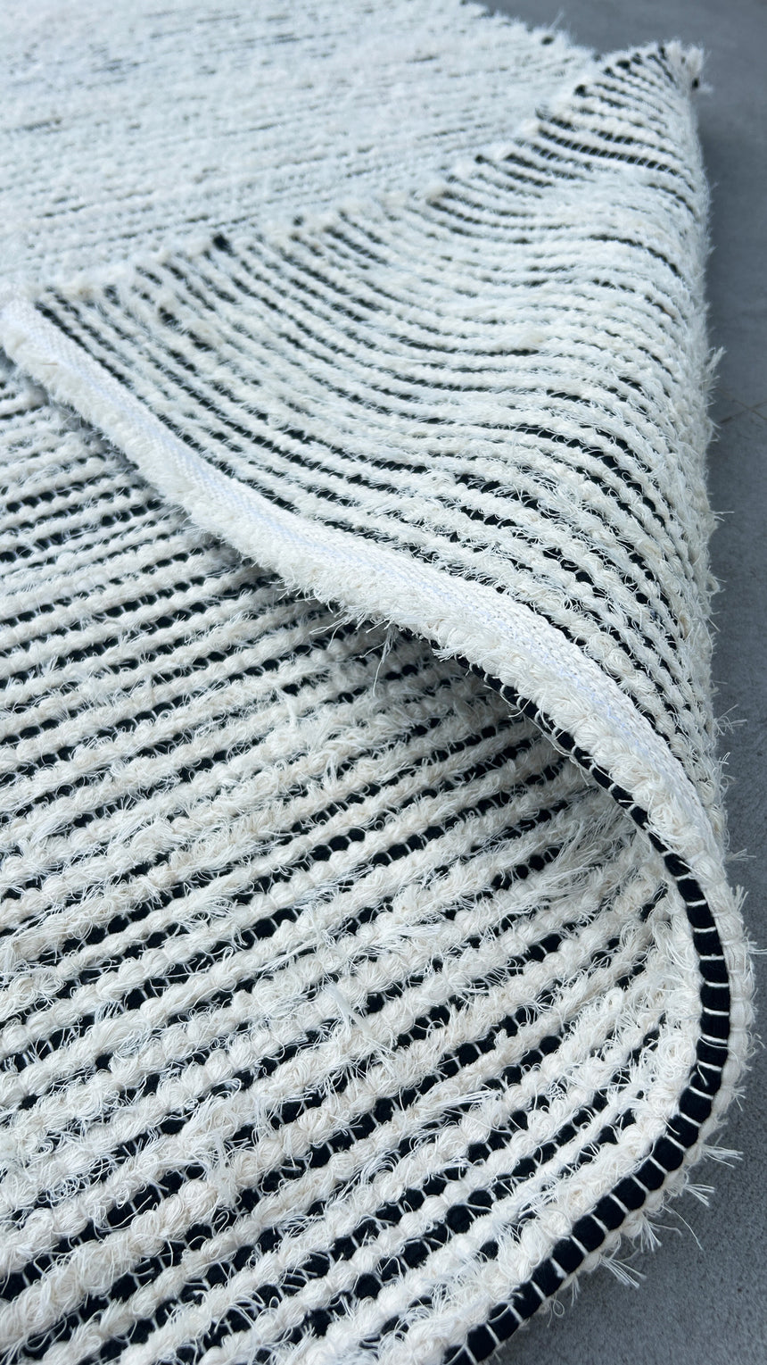 Tapis en coton recyclé tissé à la main BARTOLO