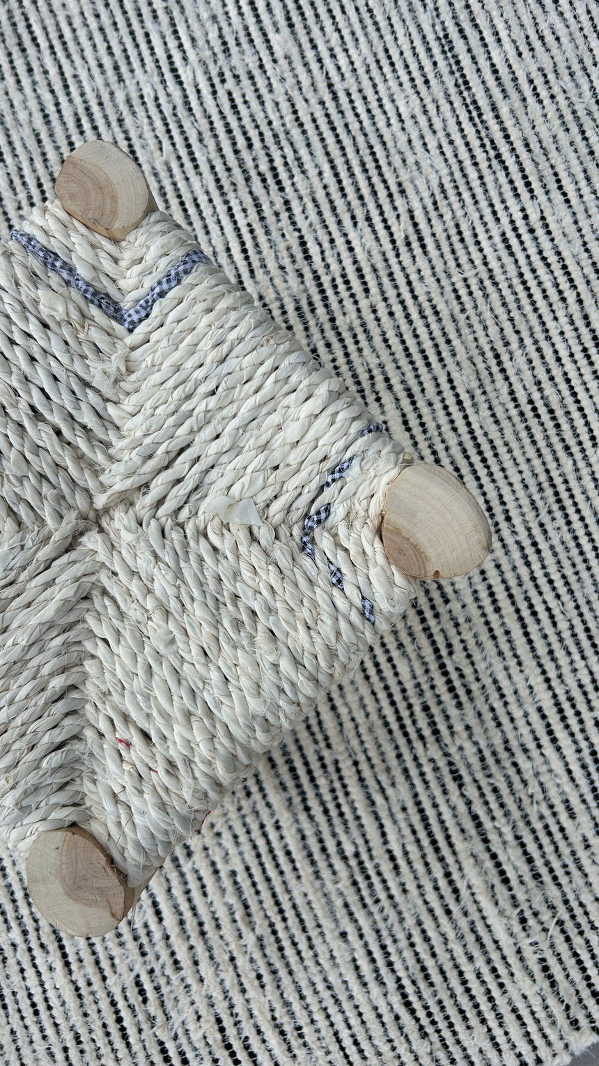 Tapis en coton recyclé tissé à la main BARTOLO