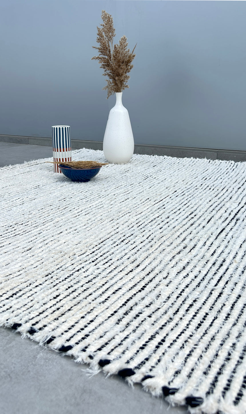 Tapis en coton recyclé tissé à la main BARTOLO