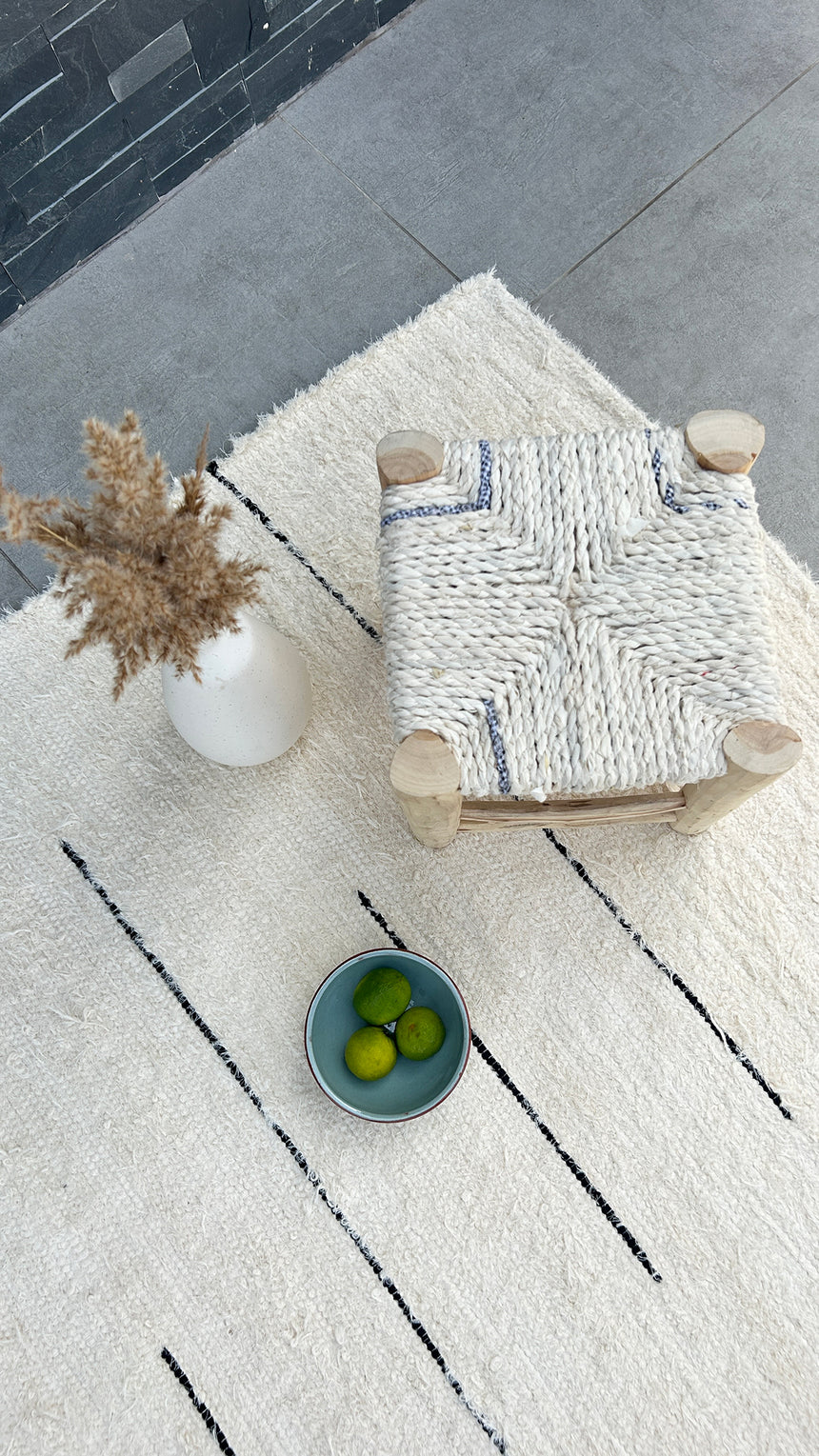 Tapis en coton recyclé tissé à la main CAMOES