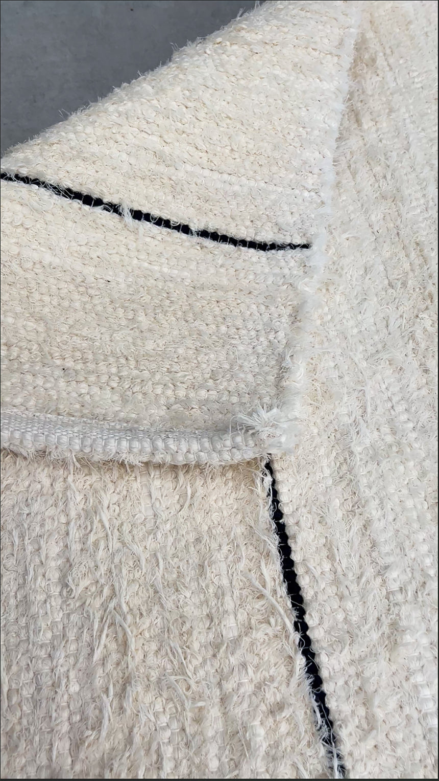 Tapis en coton recyclé tissé à la main CAMOES