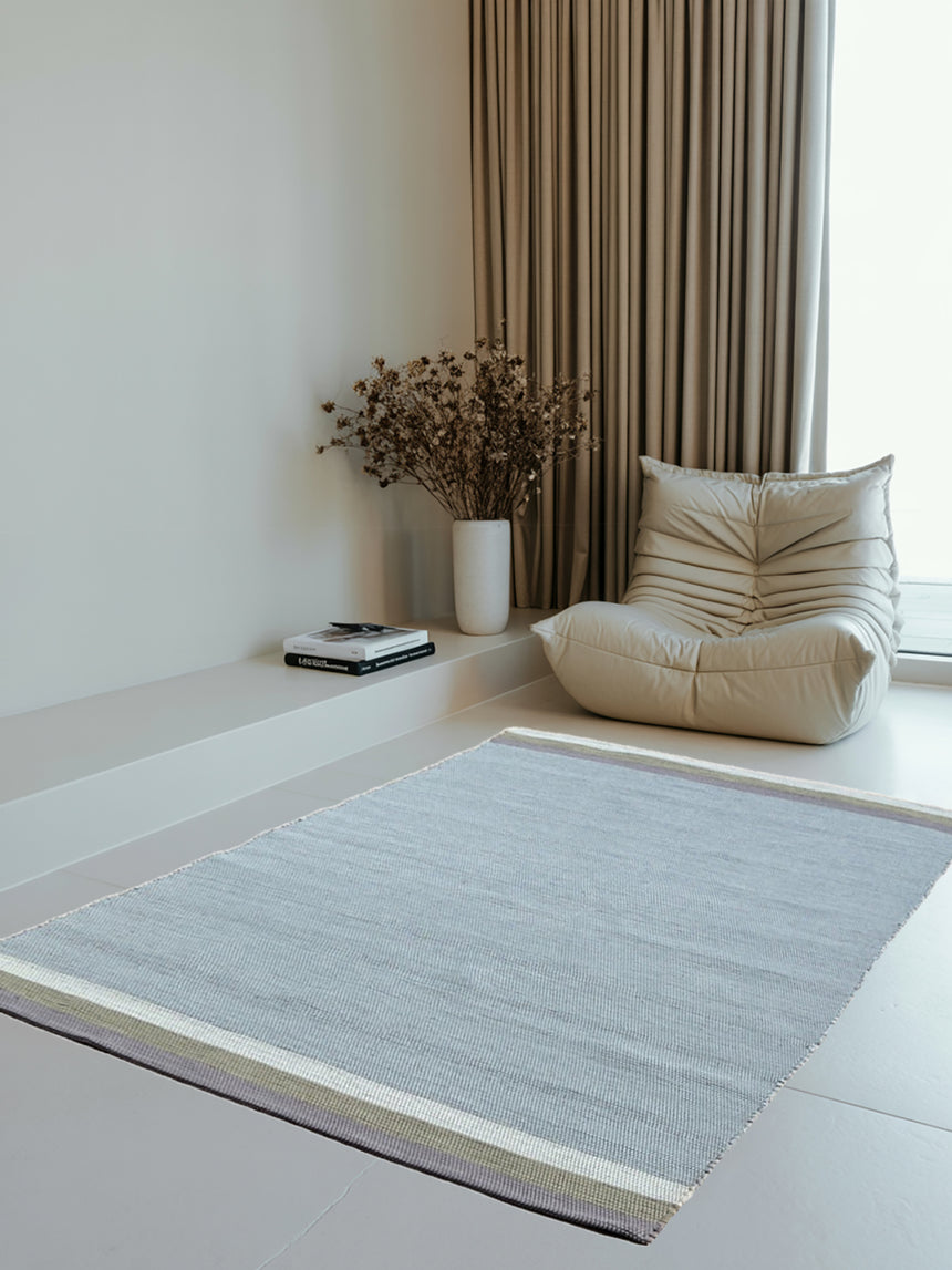 Tapis en coton recyclé tissé à la main FADO