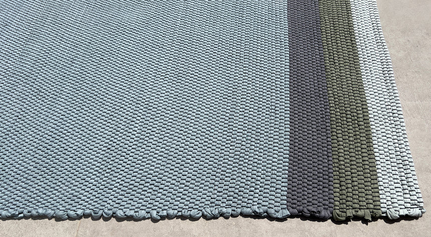 Tapis en coton recyclé tissé à la main FADO