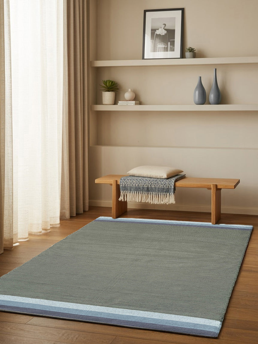 Tapis en coton recyclé tissé à la main FADO