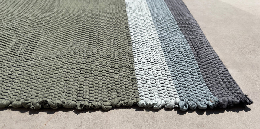 Tapis en coton recyclé tissé à la main FADO