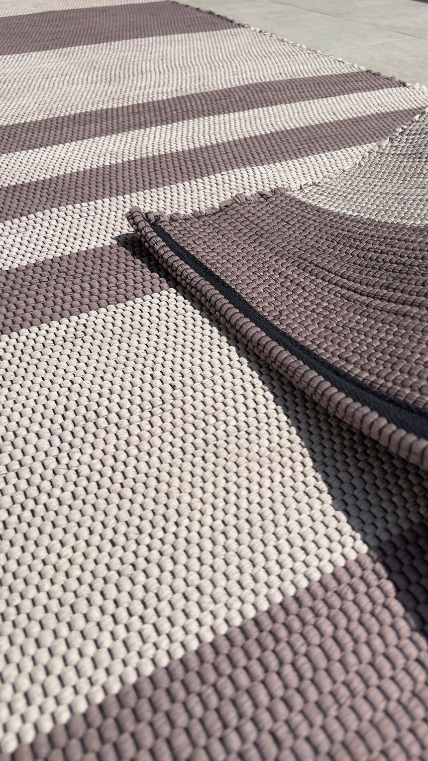 Tapis en coton recyclé tissé à la main TIAGO