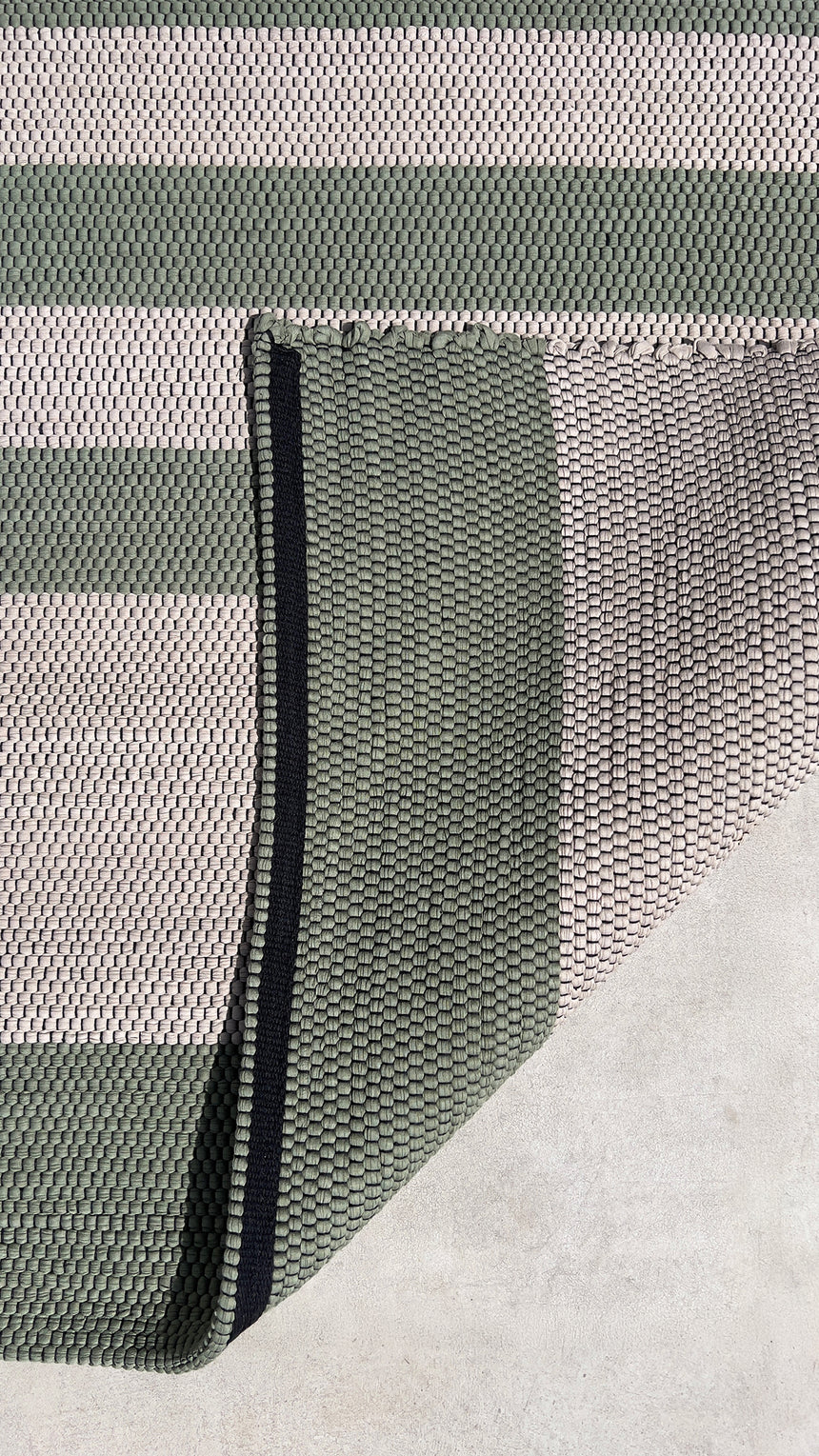 Tapis en coton recyclé tissé à la main TIAGO