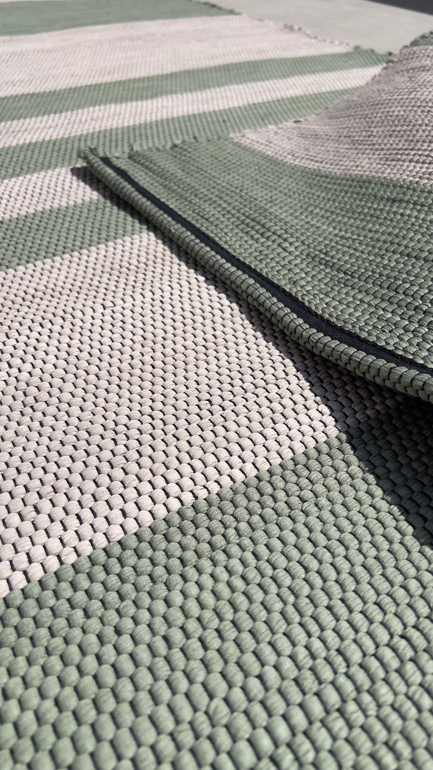 Tapis en coton recyclé tissé à la main TIAGO