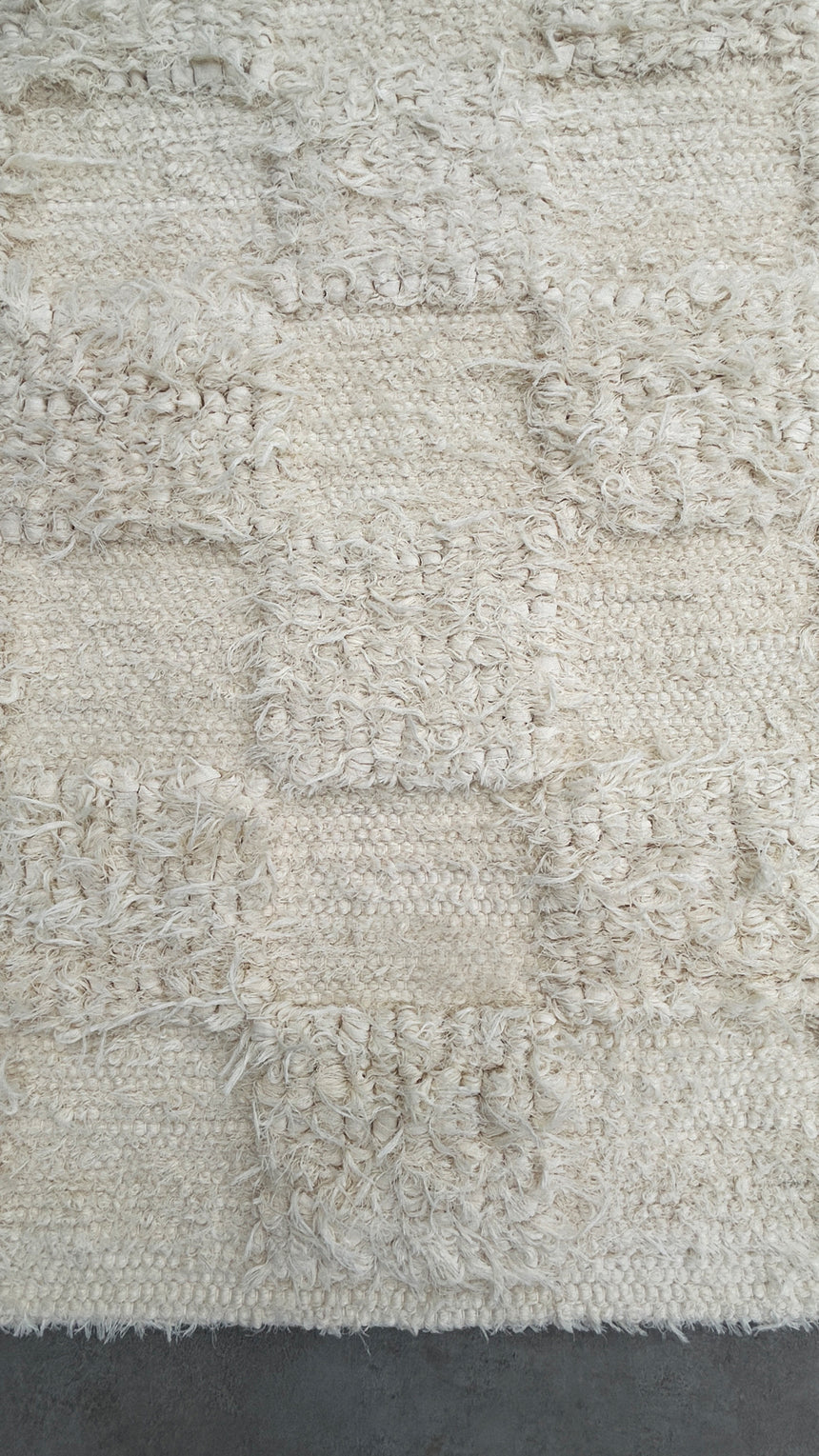Tapis en coton recyclé tissé à la main SUAVE