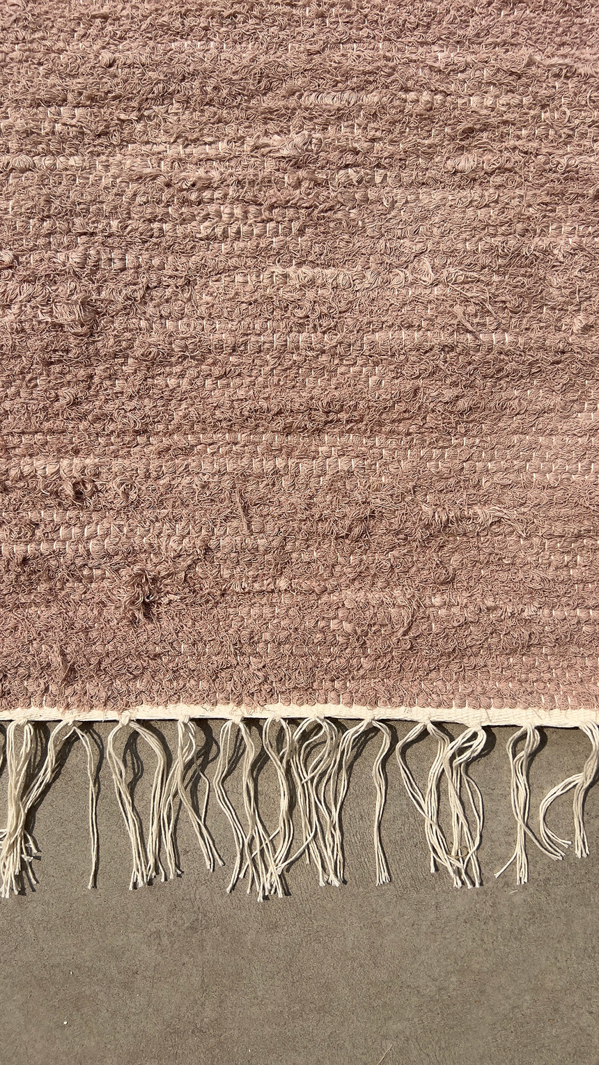 Tapis en coton recyclé tissé à la main AMALIA