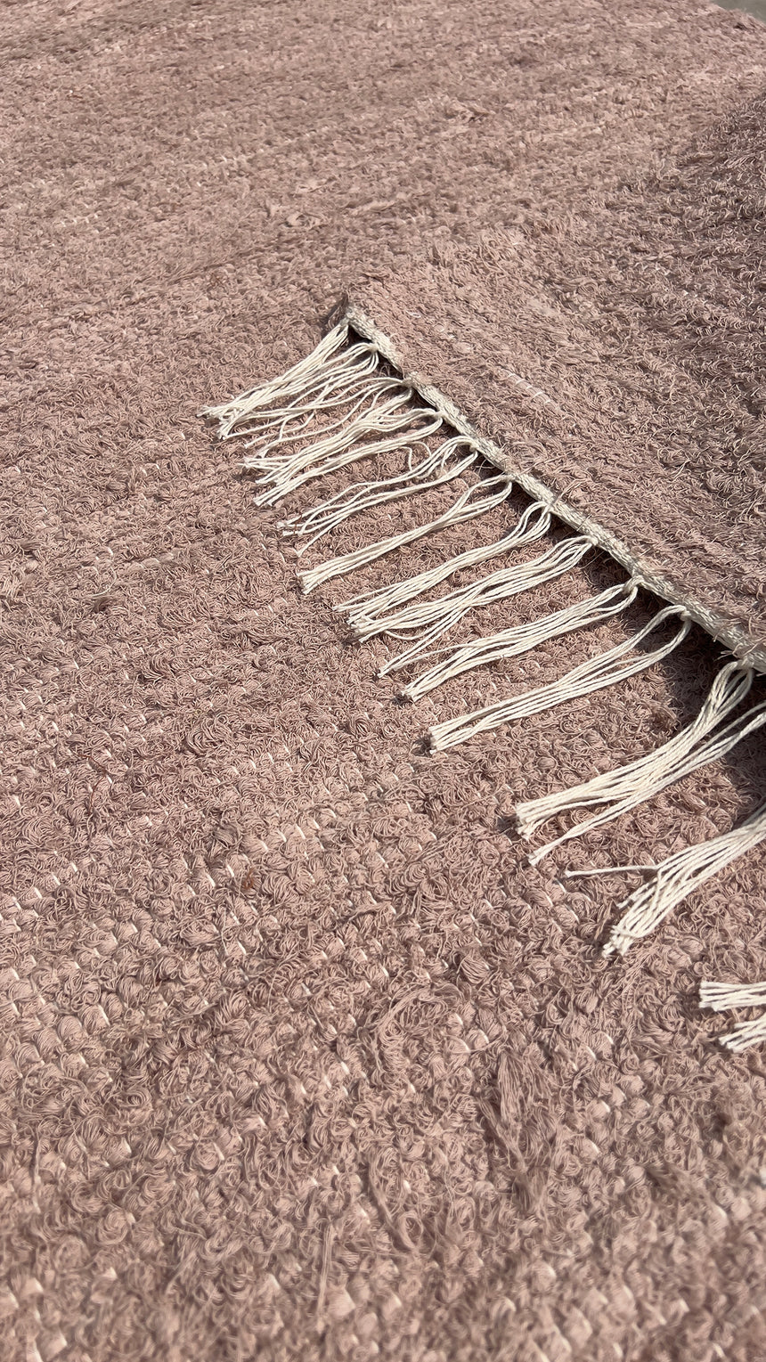 Tapis en coton recyclé tissé à la main AMALIA