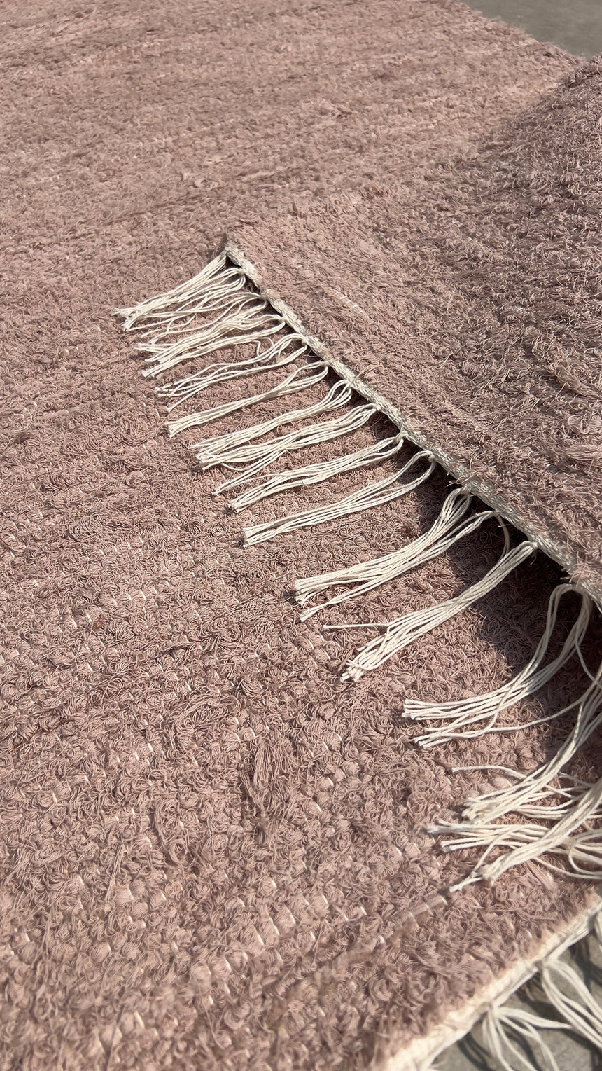Tapis en coton recyclé tissé à la main AMALIA