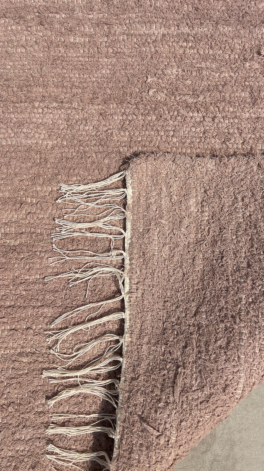 Tapis en coton recyclé tissé à la main AMALIA