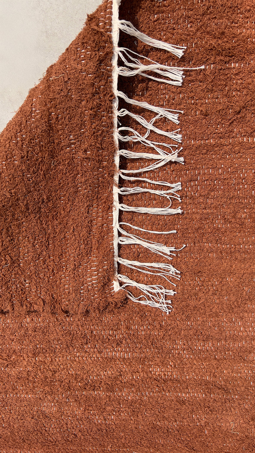 Tapis en coton recyclé tissé à la main AMALIA