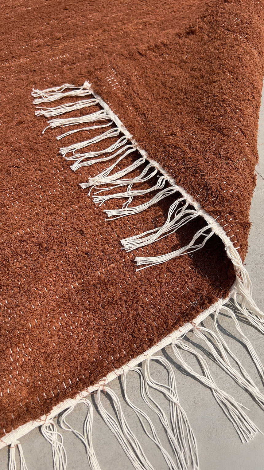 Tapis en coton recyclé tissé à la main AMALIA