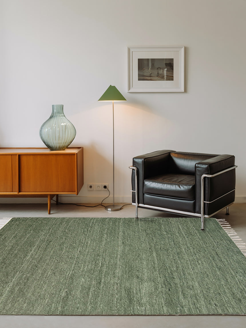 Tapis en coton recyclé tissé à la main AMALIA