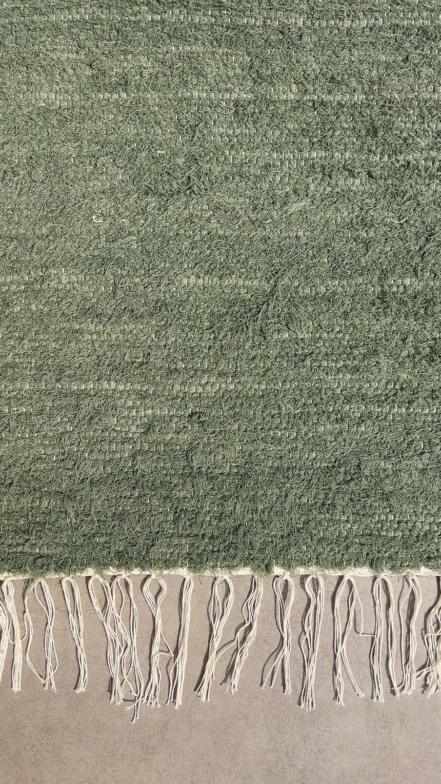 Tapis en coton recyclé tissé à la main AMALIA