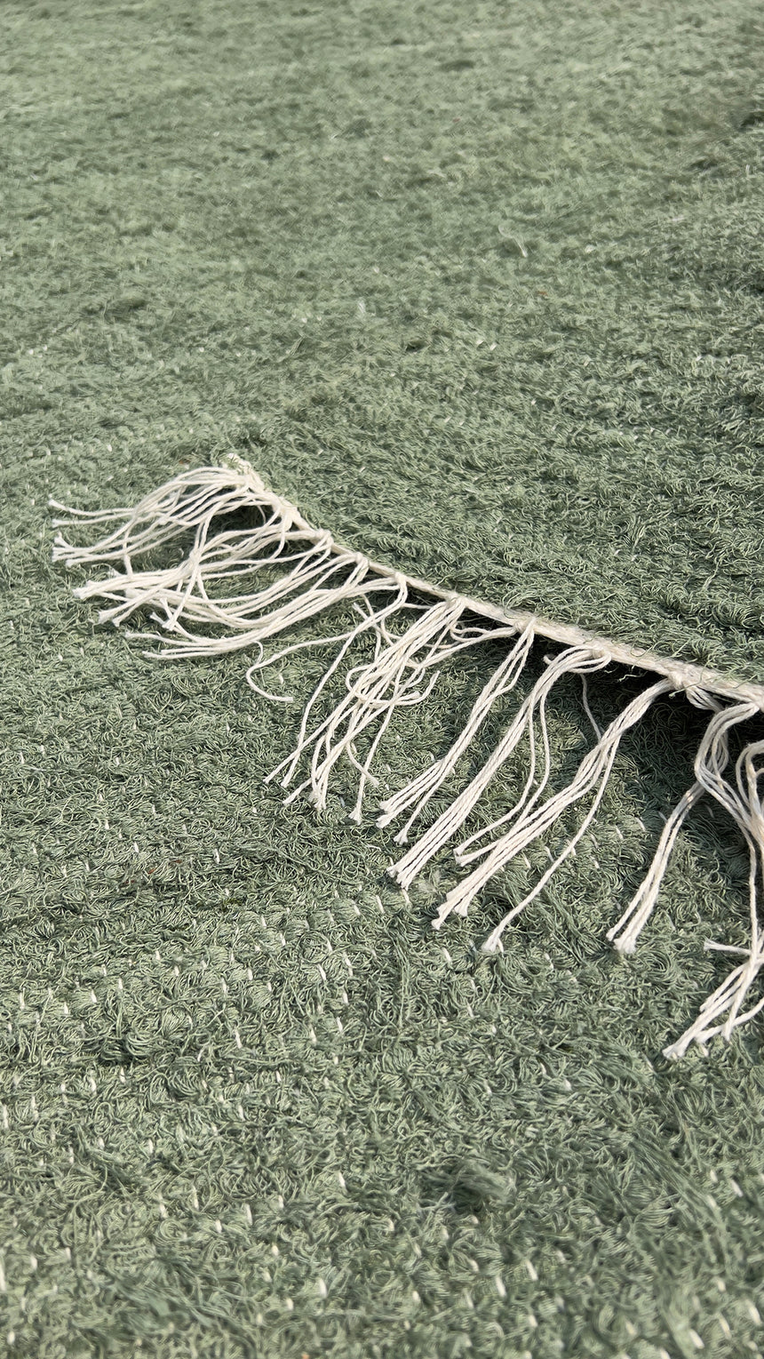 Tapis en coton recyclé tissé à la main AMALIA
