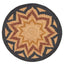 QOM natural round jute rug