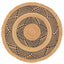 Tapis rond naturel en jute KERMAN