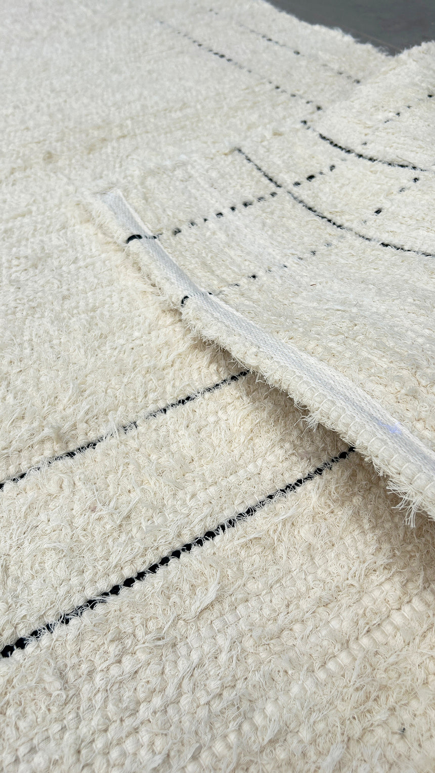 Tapis en coton recyclé tissé à la main VASCO